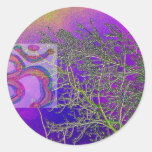 Silver Tweeks n Holy Purple with Om sign Stickers