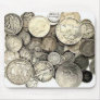Silver US Coins Mouse Pad