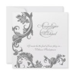 Silver wedding anniversary engagement personalized announcements