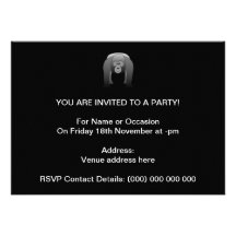 Silverback Gorilla Cartoon Invite
