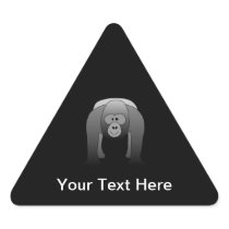 Silverback Gorilla Cartoon Sticker