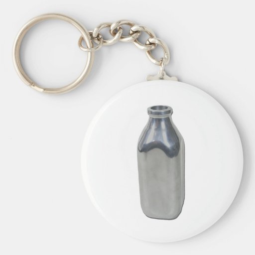SilverMilkBottle050111 Key Chains