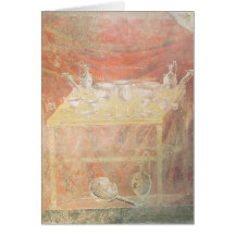 Silverware on a table greeting cards