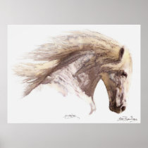 SILVERWIND (water-colour) Art Poster