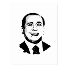 Silvio Berlusconi Postcard