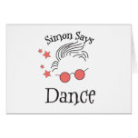 Simon Says dance cards