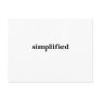 Simpflified Post Card