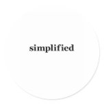 Simpflified Round Stickers