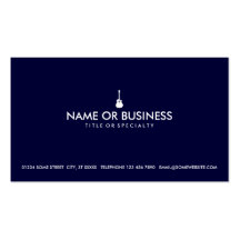 simple acoustic guitar business card template