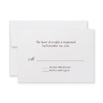 Simple, All Occasion 5" x 3.5" Reply Cards Invites