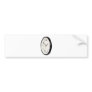 Simple analog clock bumper stickers
