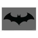 Simple Bat Silhouette Poster