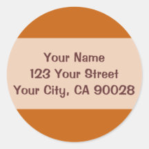 simple biege brown colour sticker