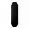 Simple Black "Fat Cartel" Skateboard