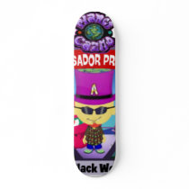 Simple Black Wolf Board Skateboard Deck