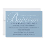 Simple Blue Baptism/Christening Invite