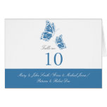 Simple Blue Butterfly Table Place Card