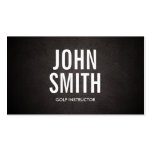 Simple Bold Text Golf Business Card
