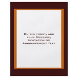simple brown border flyers