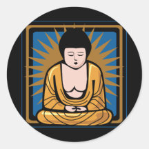 Simple Buddha Art Stickers