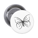 Simple Butterfly Line Drawing Buttons