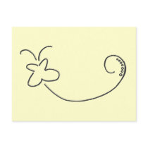 Simple Butterfly Post Card
