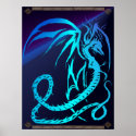 Simple Critters-Electric Dragon posters