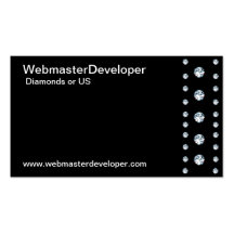 Simple Diamond Border Business Card