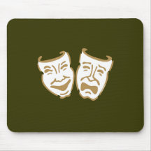 Simple Drama Masks Mousemats