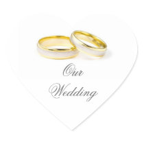 Simple Elegance Wedding Sticker