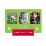 Simple & Elegant Holiday Photo Postcard