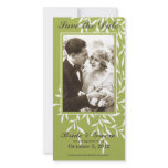Simple Elegant Save the Date Photo Card (Green) photo cards
