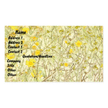 Simple Field of Flowers Business Card