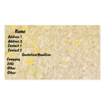 Simple Field of Flowers Business Card