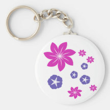 Simple floral mix keychains