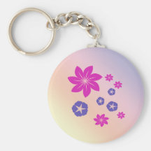 Simple floral mix with colour harmony keychain