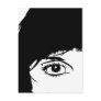 Simple Girls Face in Silhouette Postcard