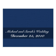 Simple graceful retro blue surface postcard