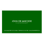 simple green business card