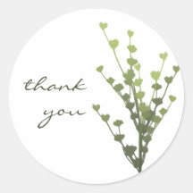 Simple Green Sticker - Thank You