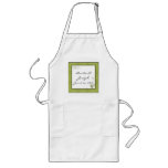 Simple Green Wedding Design aprons