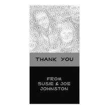 simple grey black picture card