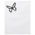 Simple Grungy Black Butterfly flyers