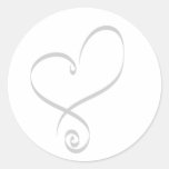 Simple Heart For Envelopes Sticker