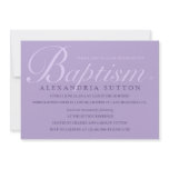 Simple Lavender Baptism/Christening Invite