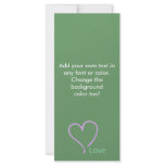 Simple Love and Heart rack cards
