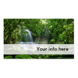 Simple lush waterfall business card