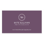 Simple Monogram Business Card