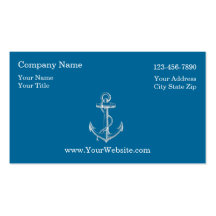 Simple Nautical Business Cards