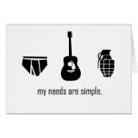 Simple Needs Greeting Cards
